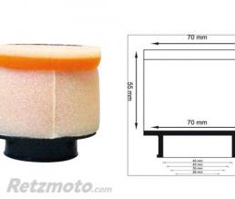 Filtre � air TWIN AIR cylindrique �70mm manchon �28mm