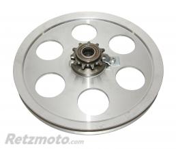 PRO CONCEPT POULIE CYCLO ADAPTABLE PEUGEOT 103 SP-MVL ALU 6 TROUS AVEC PIGNON 11 DTS