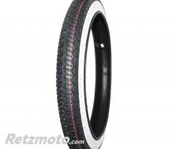 Pneu mobylette 16 pouces 2.25-16 (2 1/4-16)MITAS FLANCS BLANCS B8 TT 38J REINF