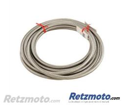 BRAZOLINE Durite essence  5m Diam 6x10,5mm - INOX Tress� HAUTE QUALITE
