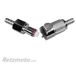 RTZ Raccords Rapide Essence en M�tal Chrom� pour Durites Diam 6mm