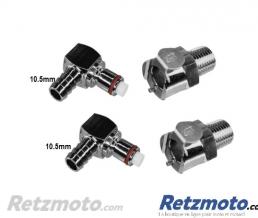 CPC Raccords Essence Rapide - Ducati en Laiton Chrom� Durite 10.5mm