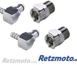 CPC Raccords Essence Rapide Ducati en Laiton Chrom� durite 6-7mm
