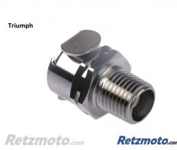 Raccord rapide essence - Triumph 1/4 en Laiton Chrom� � Visser - T1240868 