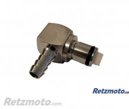 Raccord Essence Rapide Coud� 90� Inox Pour Durites Diam 7-8mm(oem 16117666735)