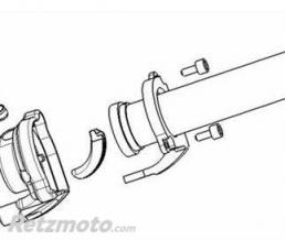 POIGNEE DE GAZ PIAGGIO 112MM GAMME 50CC+LX125